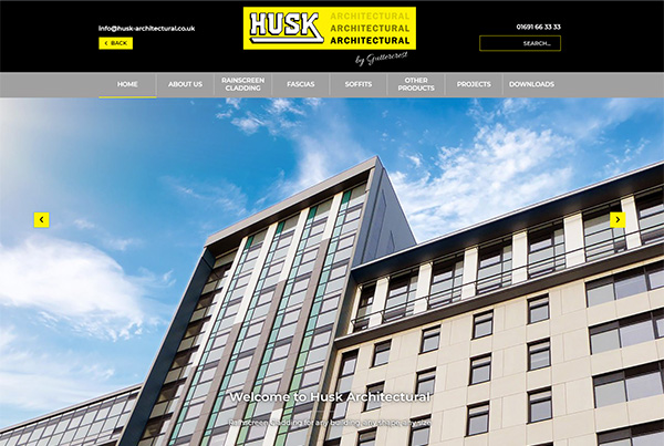 Husk architectural website lauch