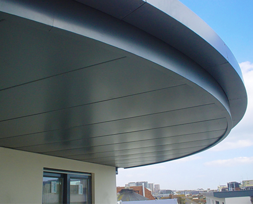 Guttercrest Aluminium Arrowhead Soffits and Cladding Panels in Grey guttercrest aluminium arrowhead soffits and cladding panels grey