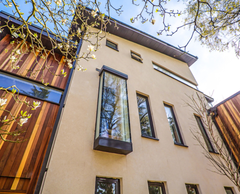 Guttercrest Aluminium Arrowhead Soffits and Cladding Panels | Cefn Coed guttercrest aluminium arrowhead soffits and cladding panels