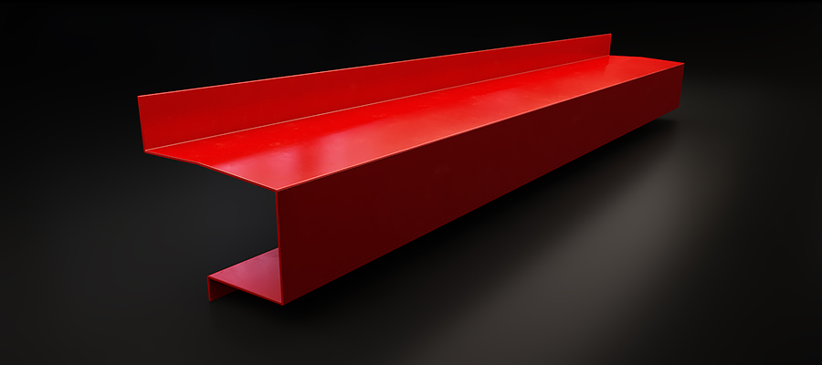 Aluminium cill flashing profile example Aluminium cill or sill flashing profile visual