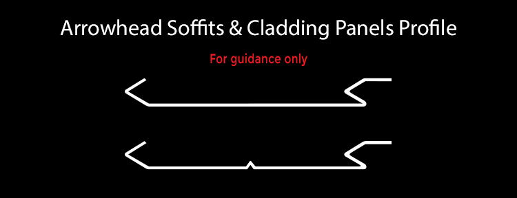 guttercrest arrowhead soffits and cladding panels profile aluminium
